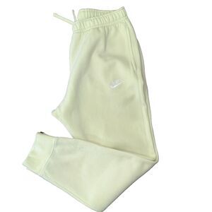 Nike Sweatpants Lime Green Yellow Fleece Jogger Tapered Lounge Streetwear Mens M